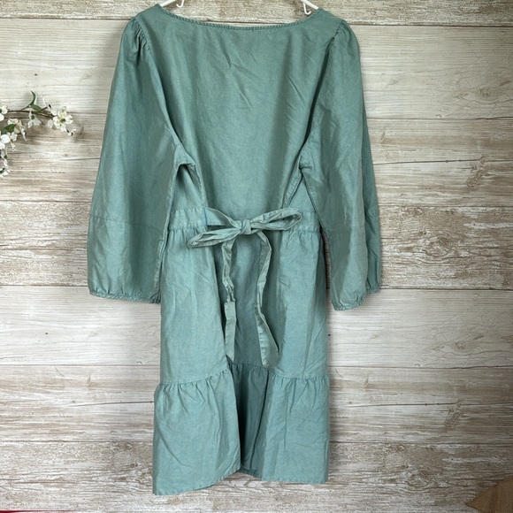 Ava & Viv Balloon 3/4 Sleeve A-line Tiered Dress Size X - Picture 8 of 8